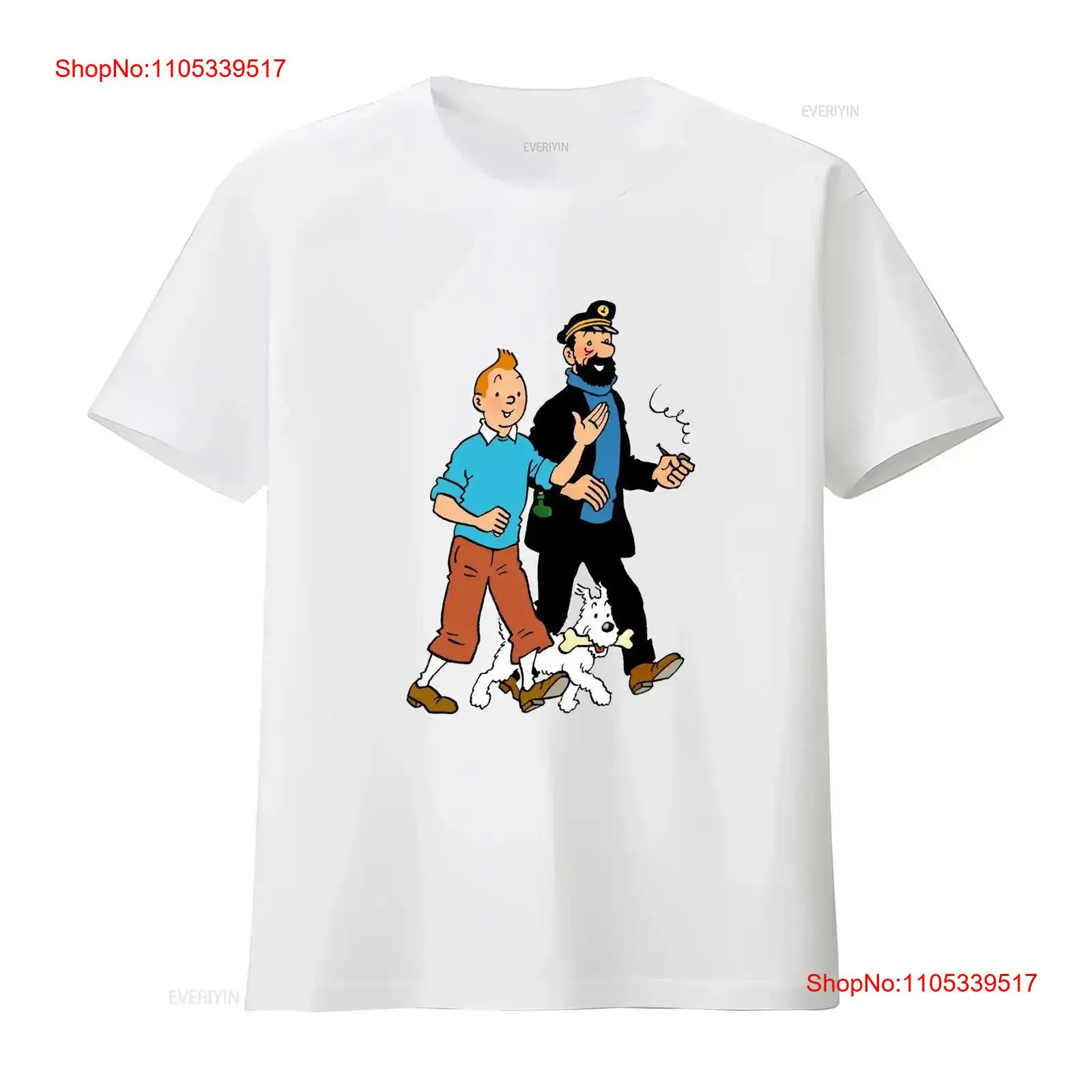 Walking With Captain Haddock C - Tee Graphic Print recension och pris